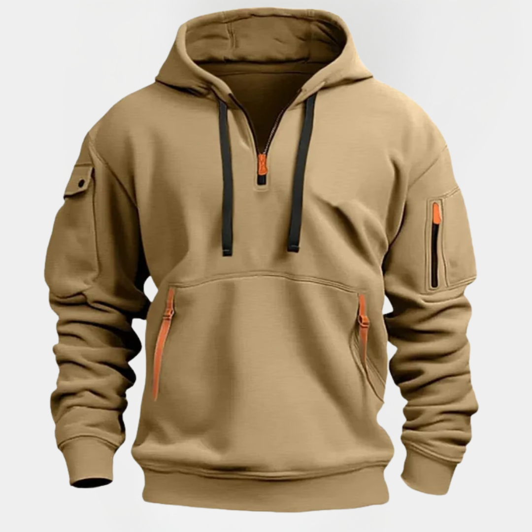 Duncan | Utility Half-Zip Hoodie