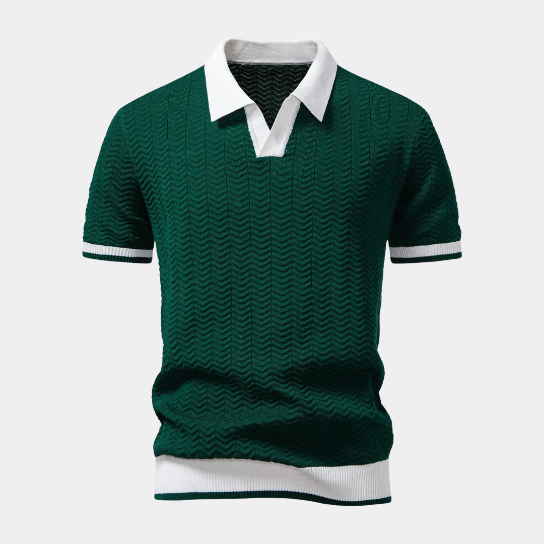 Elliot | Buttonless Short Sleeve Polo Shirt