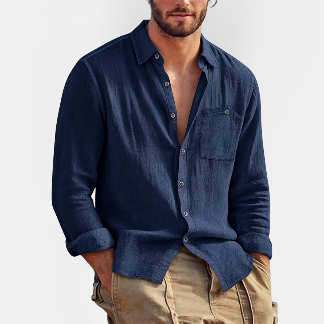 Caleb | Linen Blend Shirt