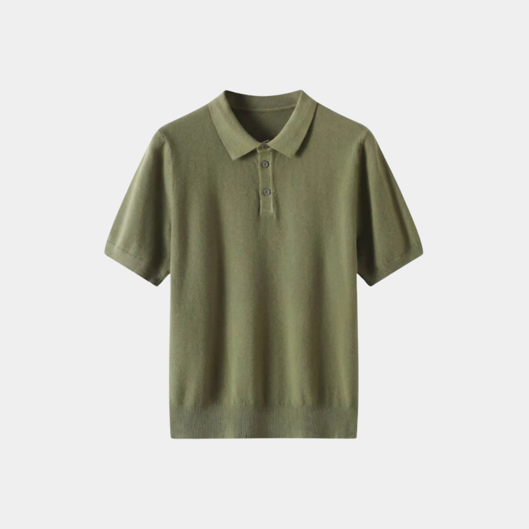 Asher | Fine Knit Polo Shirt