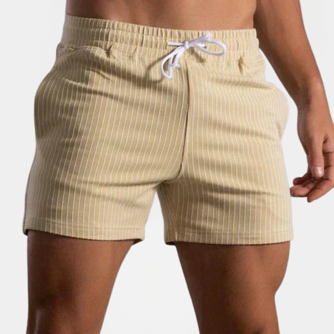 Grant | Striped Drawstring Shorts