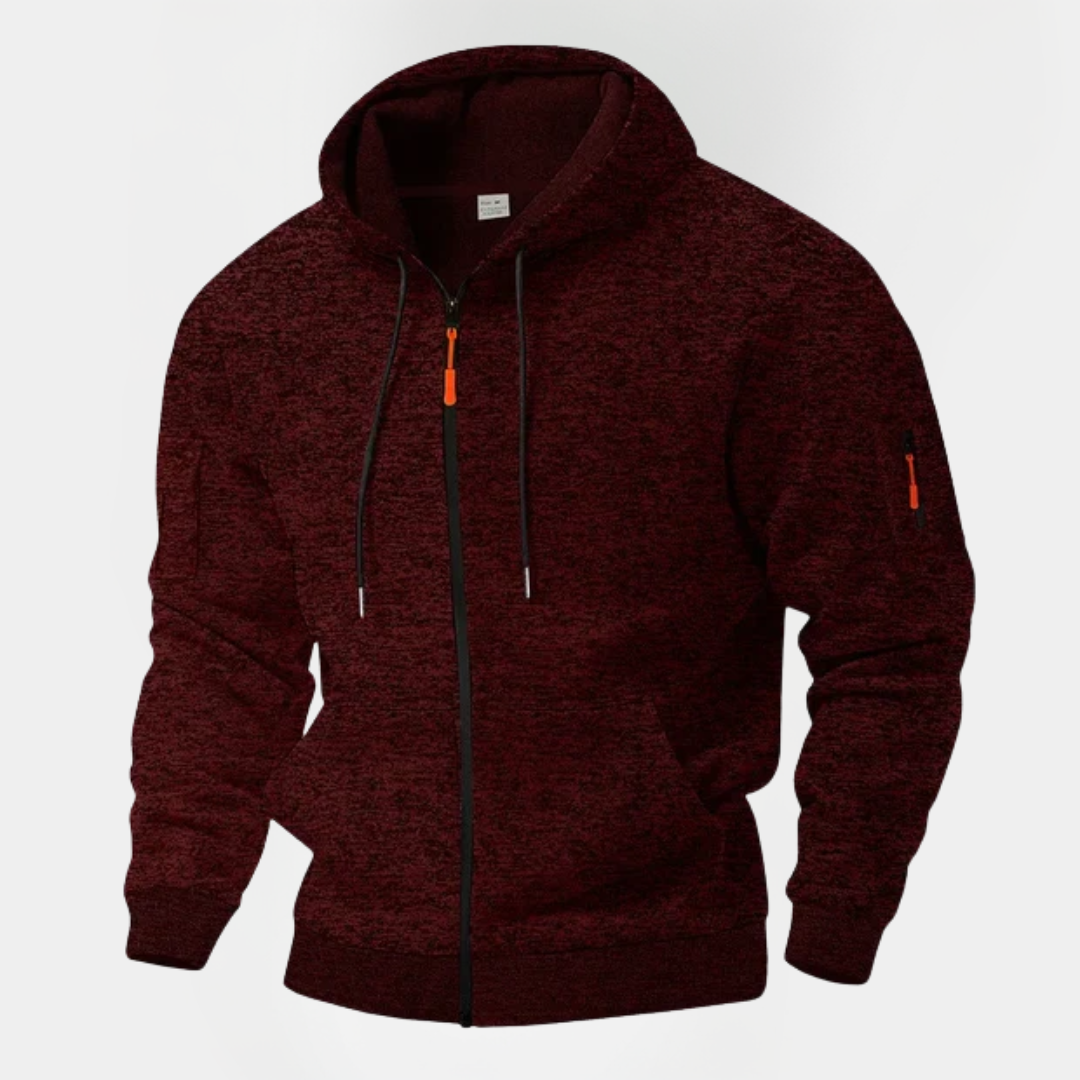 Colton | Textured Zip Hoodie