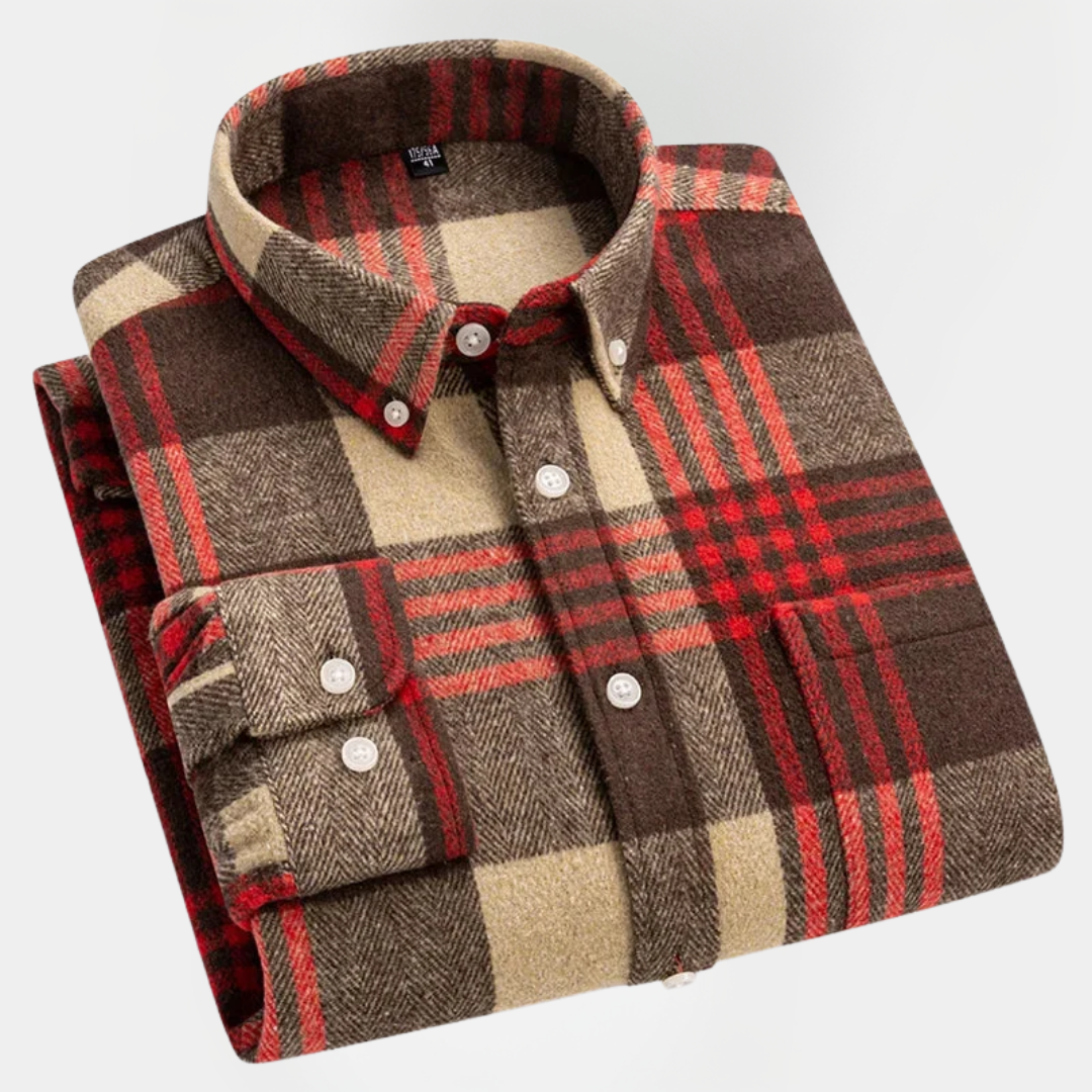 Tristan | Cotton Flannel Shirt