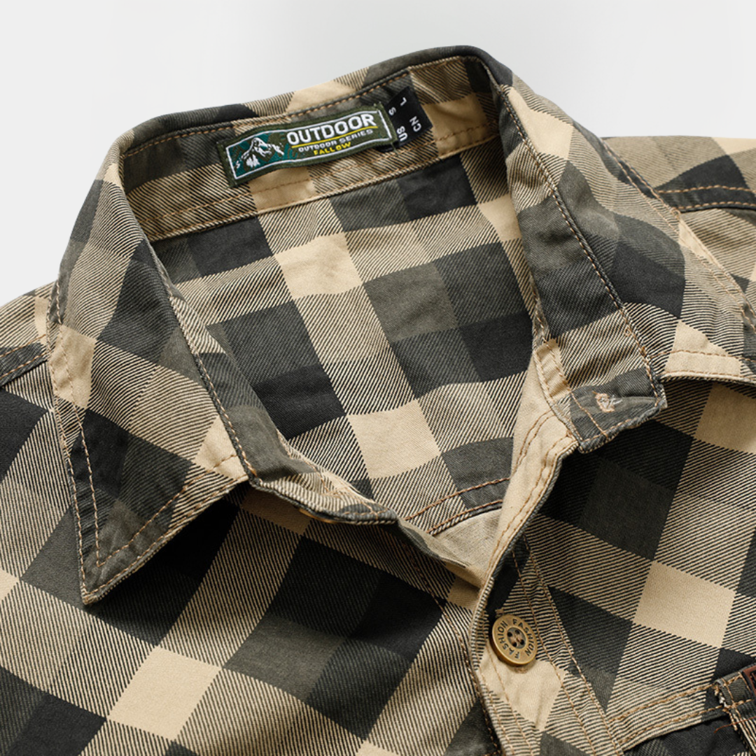 Lawrence | Checked Cotton Overshirt