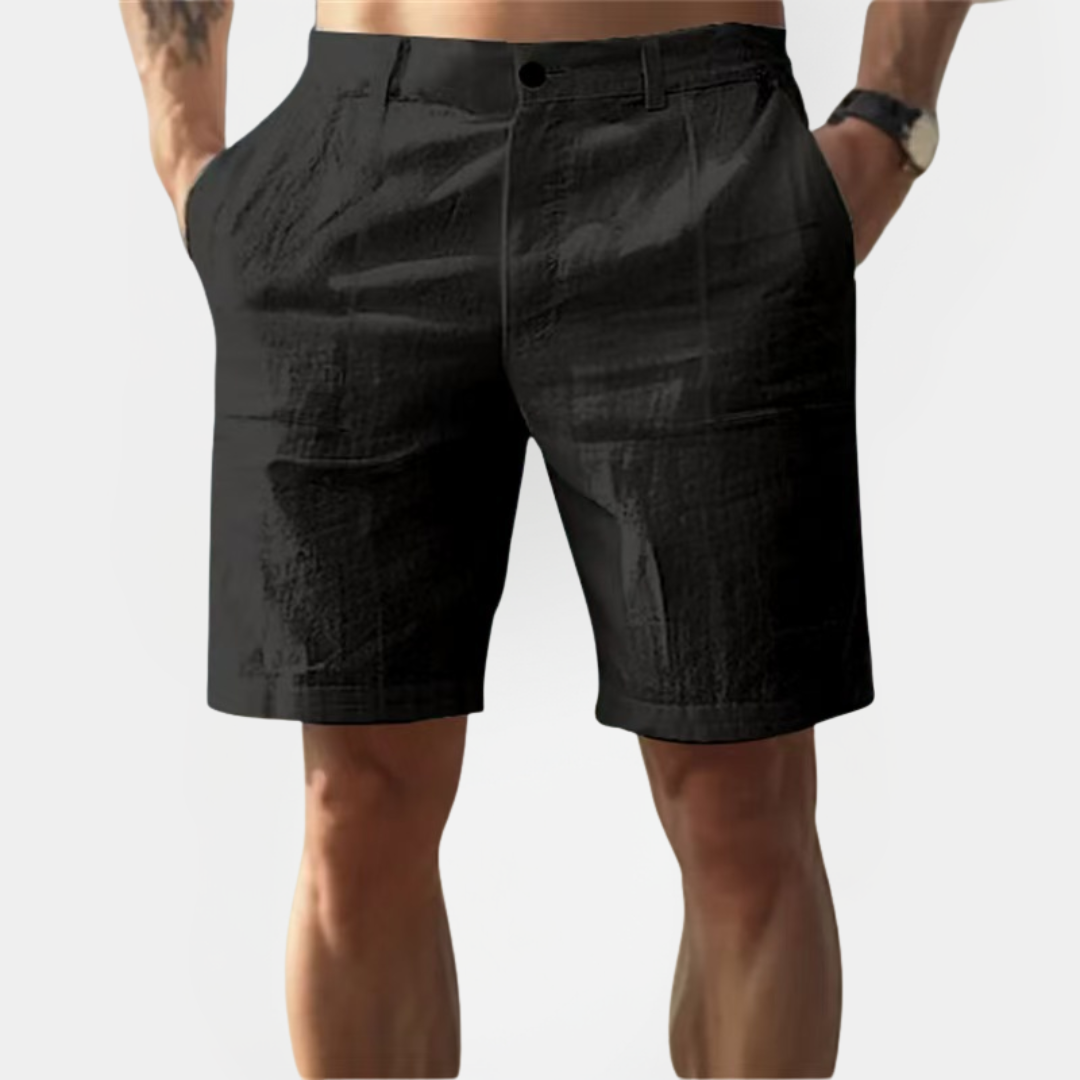 Tristan | Cotton Linen Chino Shorts