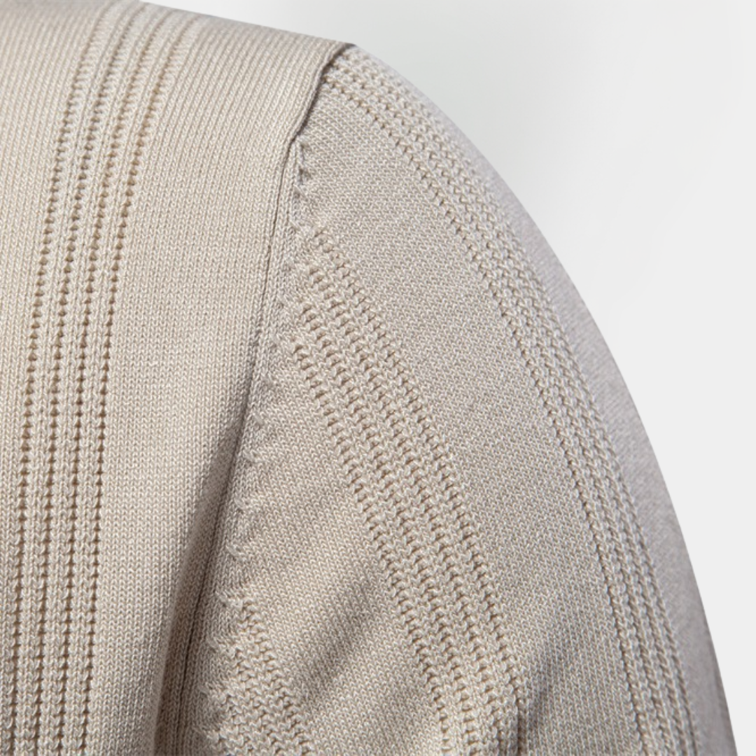 Malcolm | Textured Knit Polo Shirt