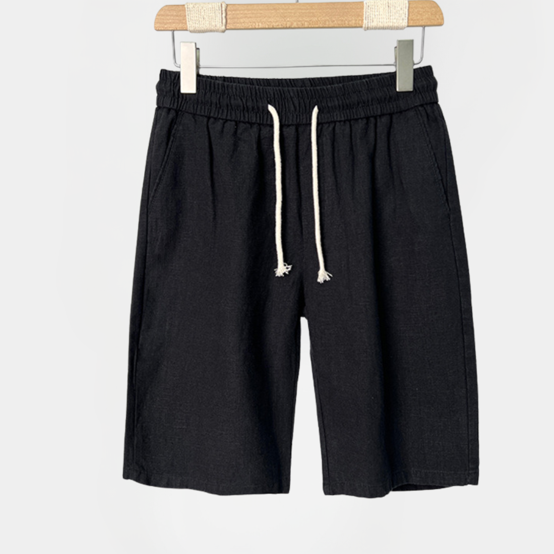 Harvey | Linen Blend Drawstring Shorts