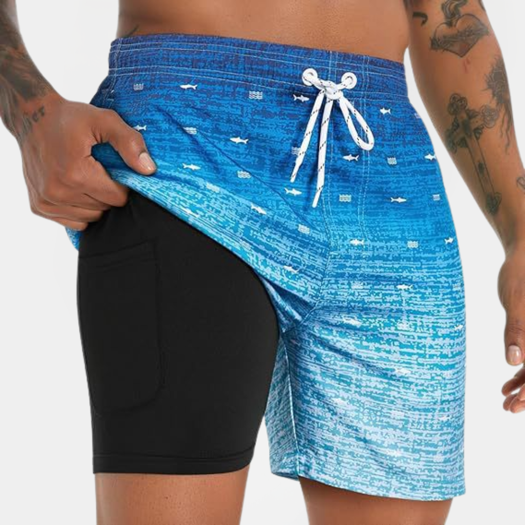 Quentin | Layered Swim Shorts