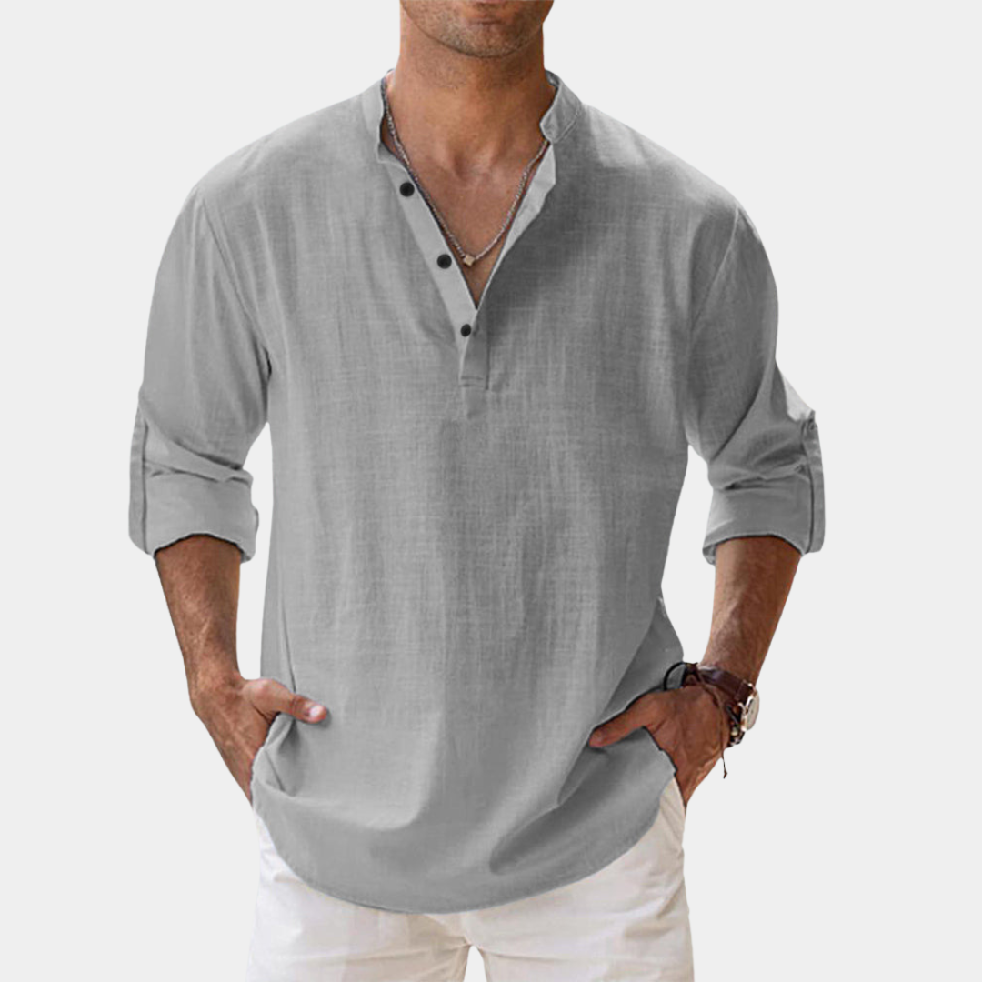 Oliver | Cotton Grandad Shirt