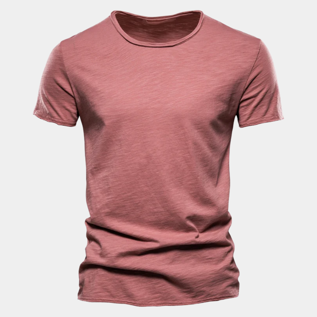 Ethan | Classic Cotton Crew Neck T-Shirt