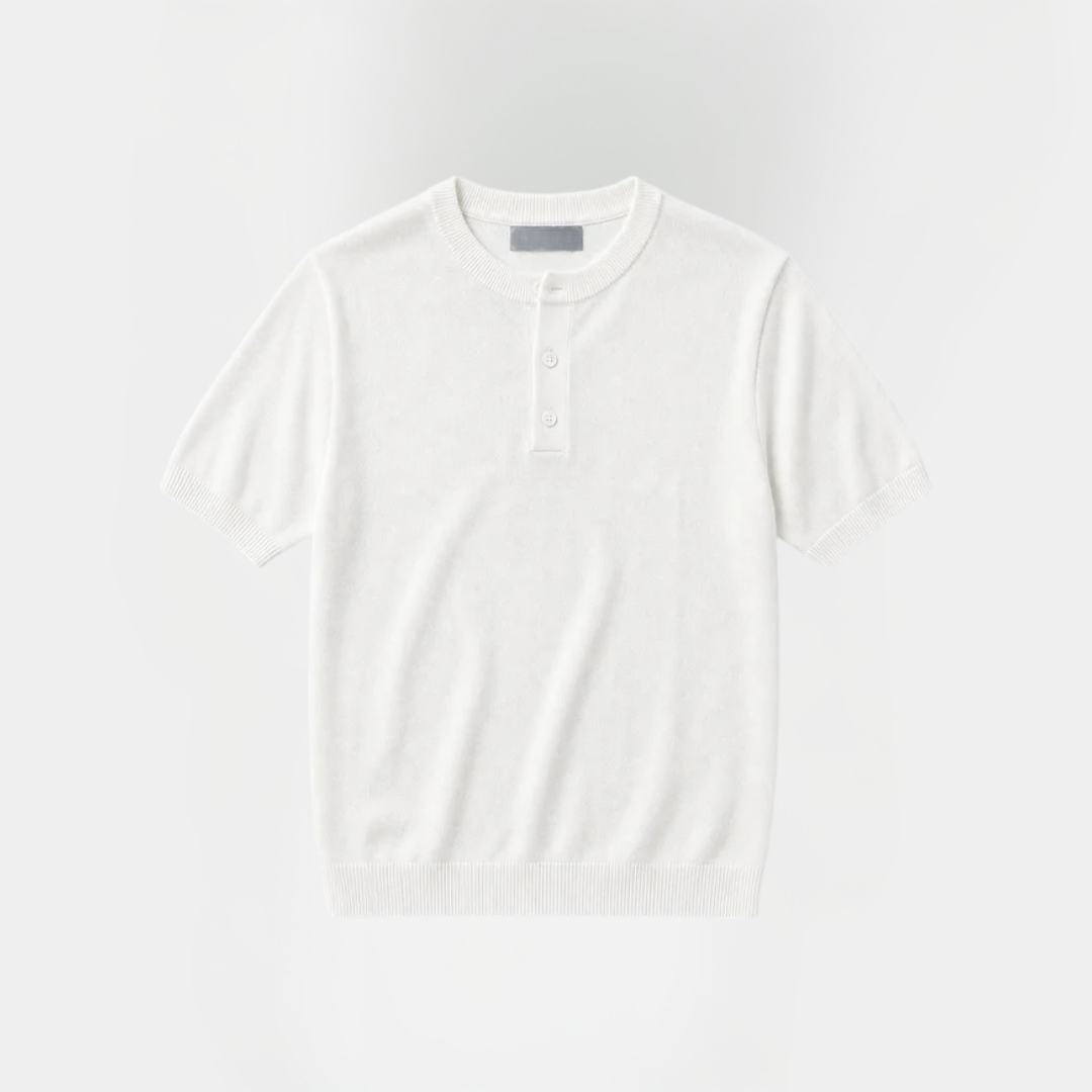 Miles | Short Sleeve Henley T-Shirt