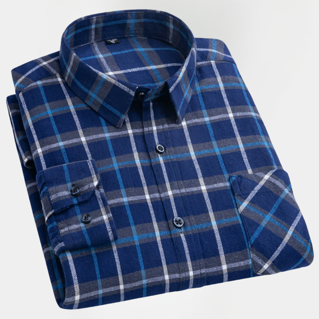 Roland | Checked Cotton Overshirt