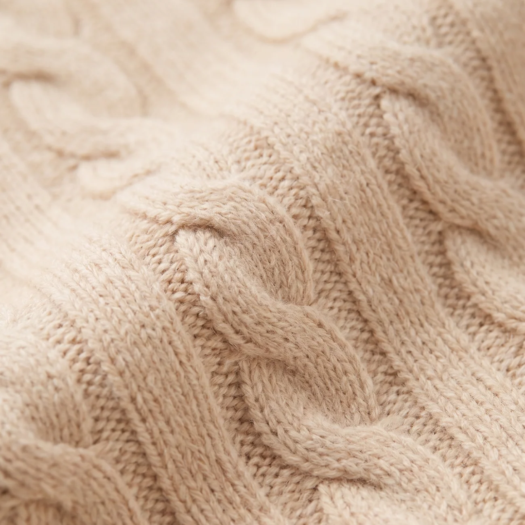 Alistair | Cable Knit Quarter-Zip Sweater