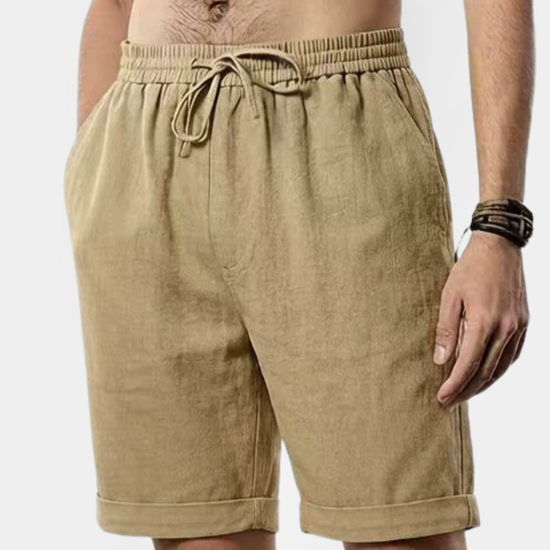 Kieran | Linen Drawstring Shorts