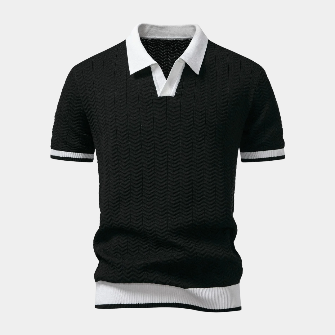 Elliot | Buttonless Short Sleeve Polo Shirt