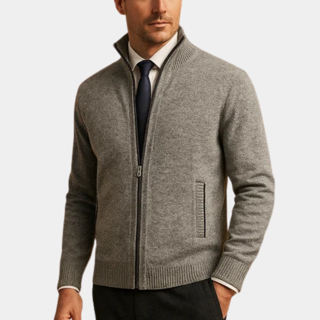 Harrison | Zip-Up Knit Sweater
