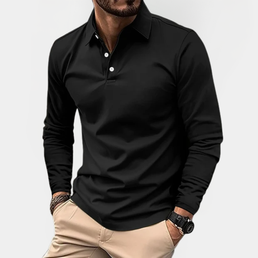 Beckett | Long Sleeve Polo Shirt