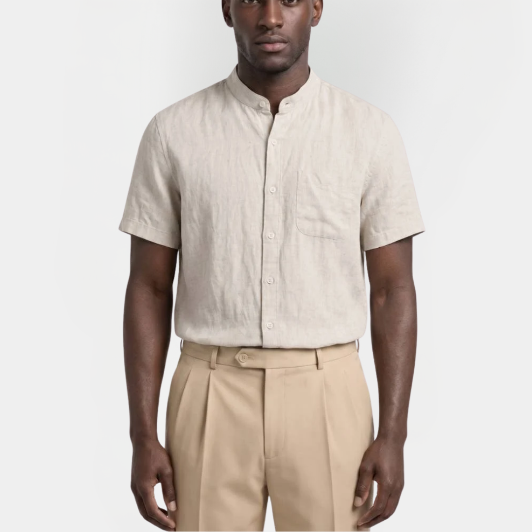 Nathan | Linen Short Sleeve Shirt