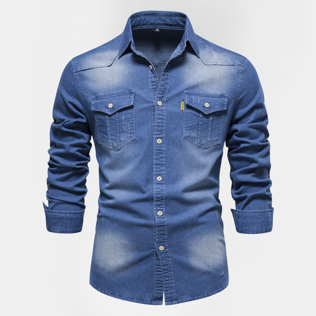 Tobias | Cotton Denim Shirt