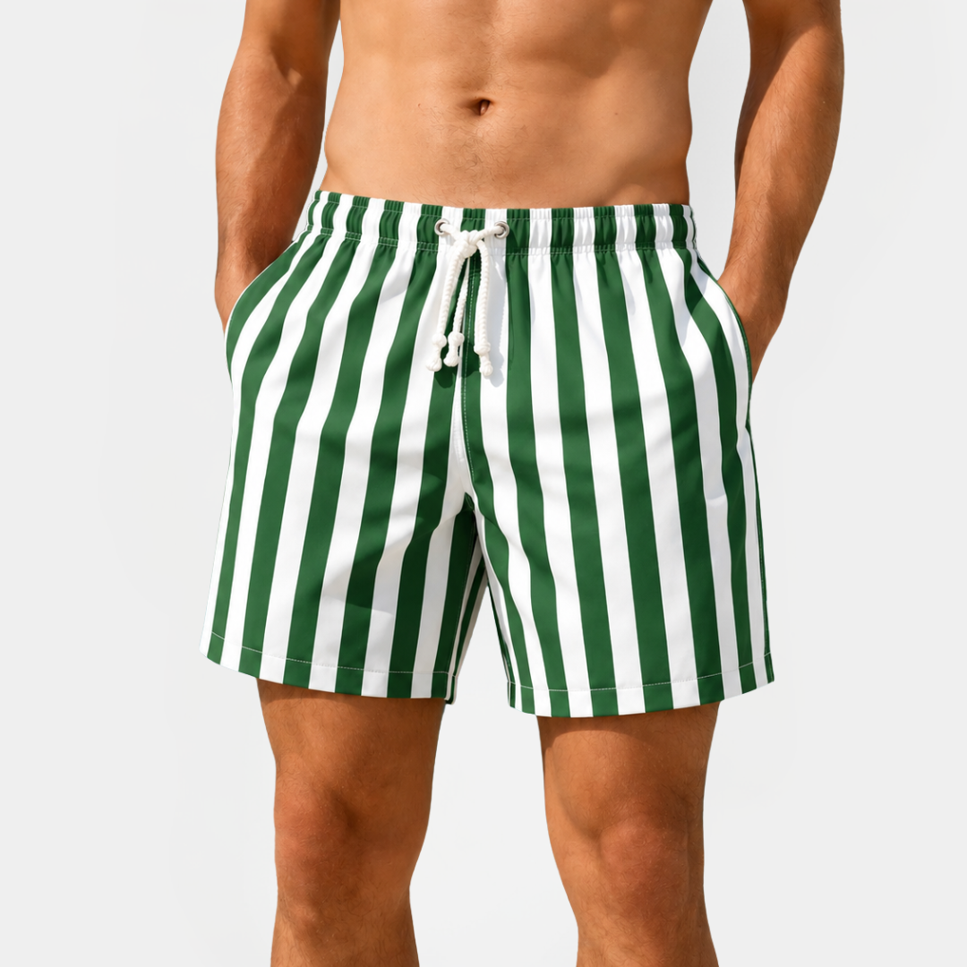 Blake | Striped Swim Shorts
