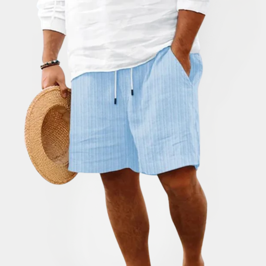 Silas | Striped Drawstring Shorts