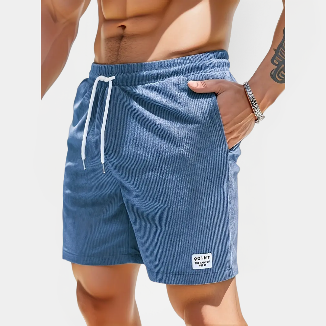 Elliot | Ribbed Drawstring Shorts