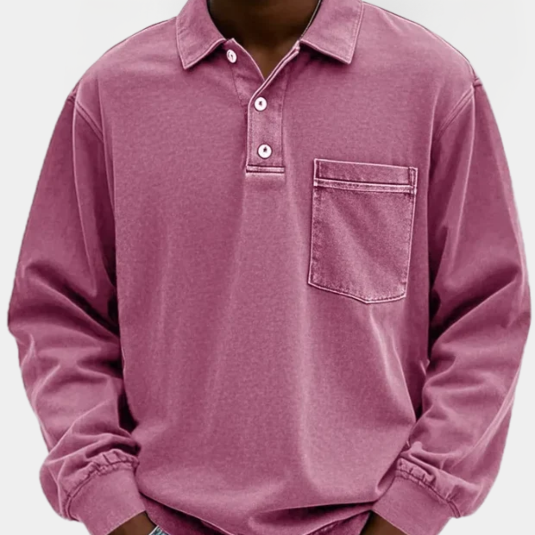 Quentin | Long Sleeve Polo Shirt