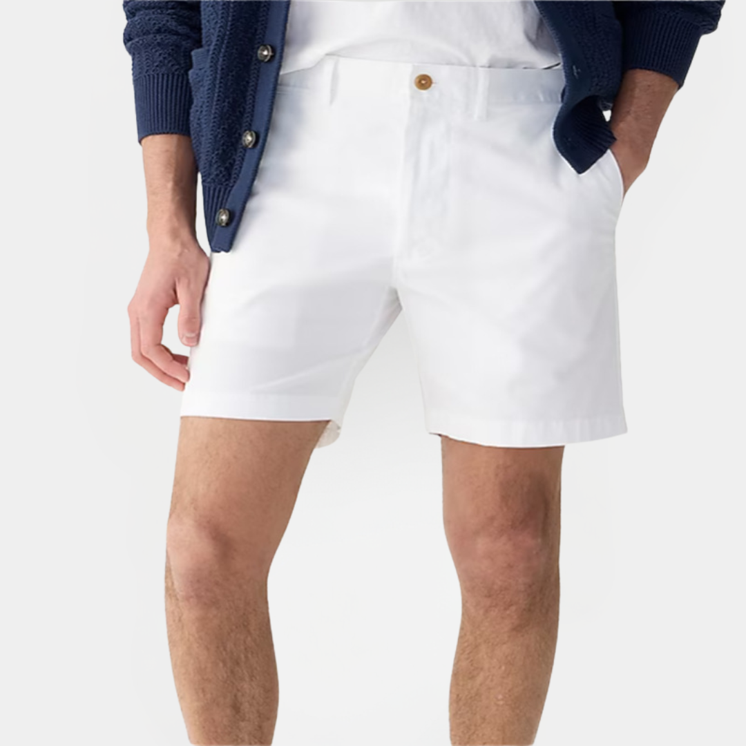Marcus | Cotton Blend Chino Shorts
