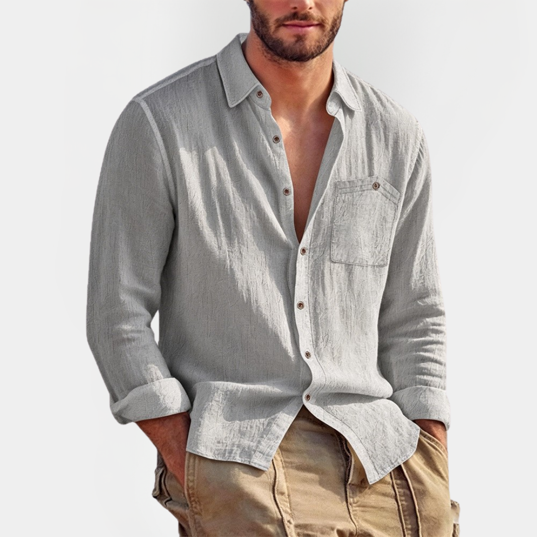 Caleb | Linen Blend Shirt