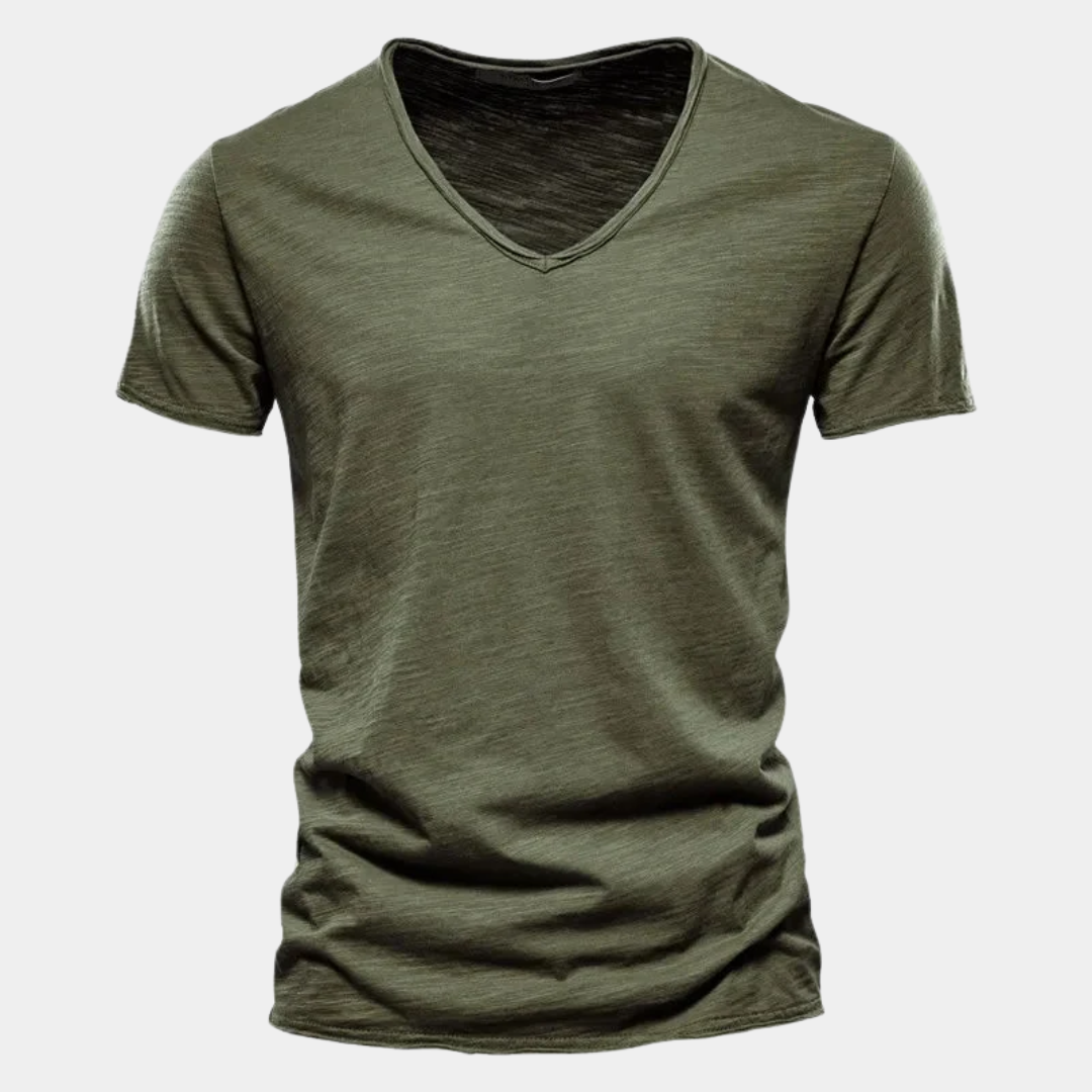 Ethan | Classic Cotton V-Neck T-Shirt