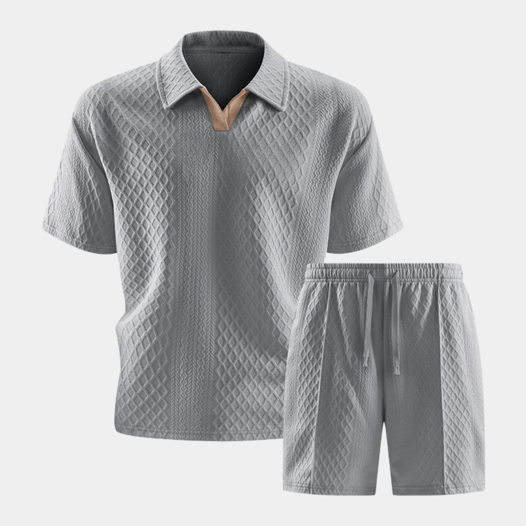 Mason | Buttonless Polo Summer Set