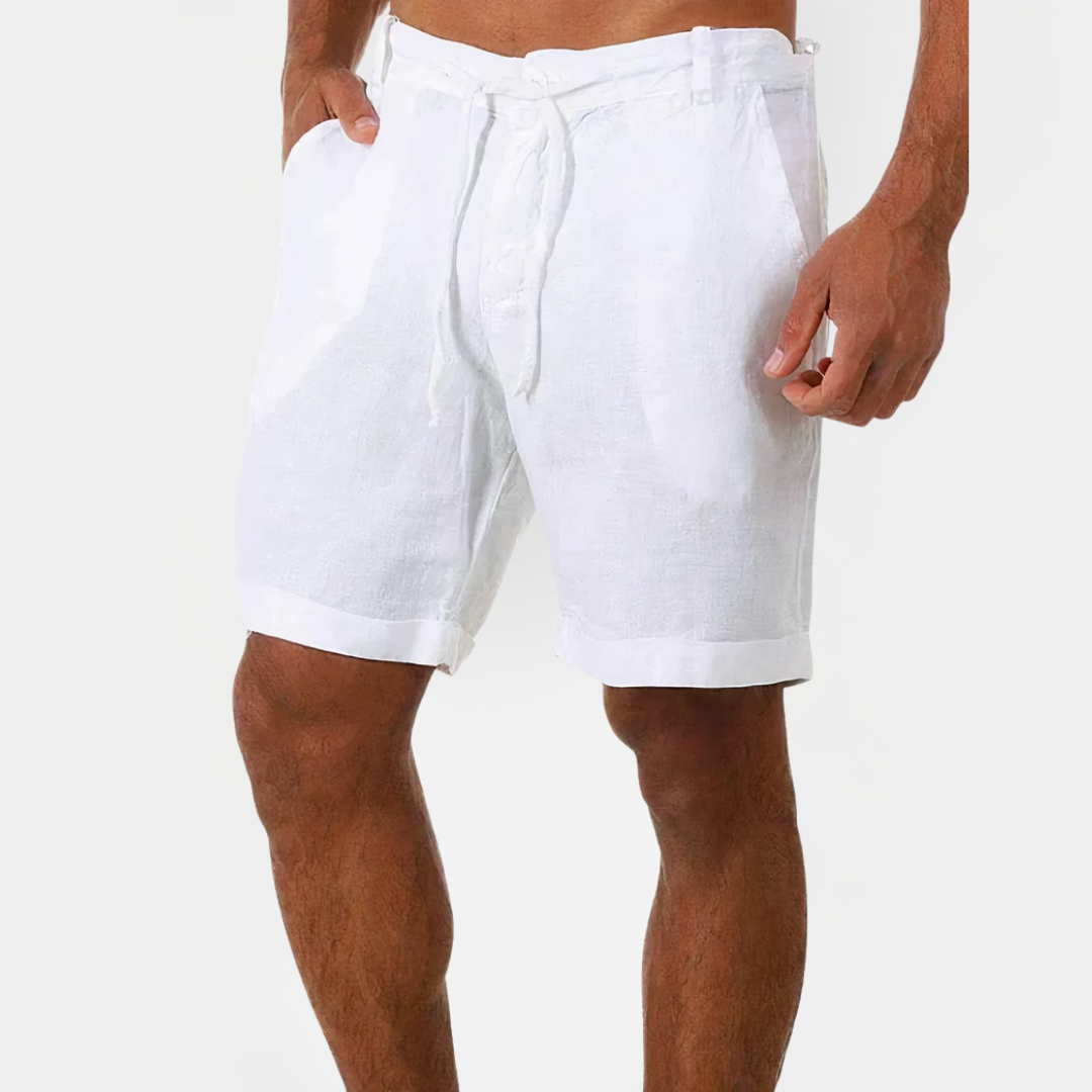 Tristan | Cotton Drawstring Shorts