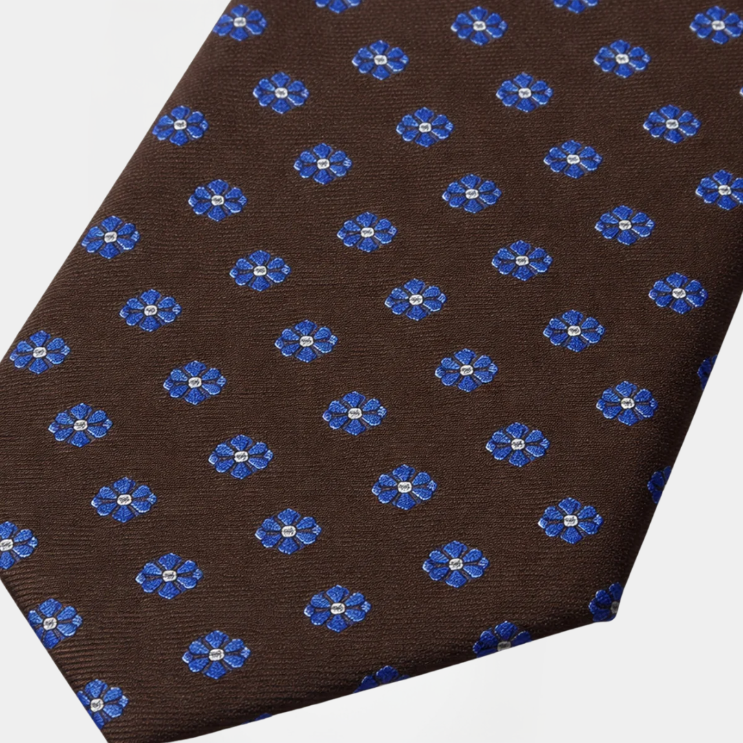Callum | Brown Patterned Tie