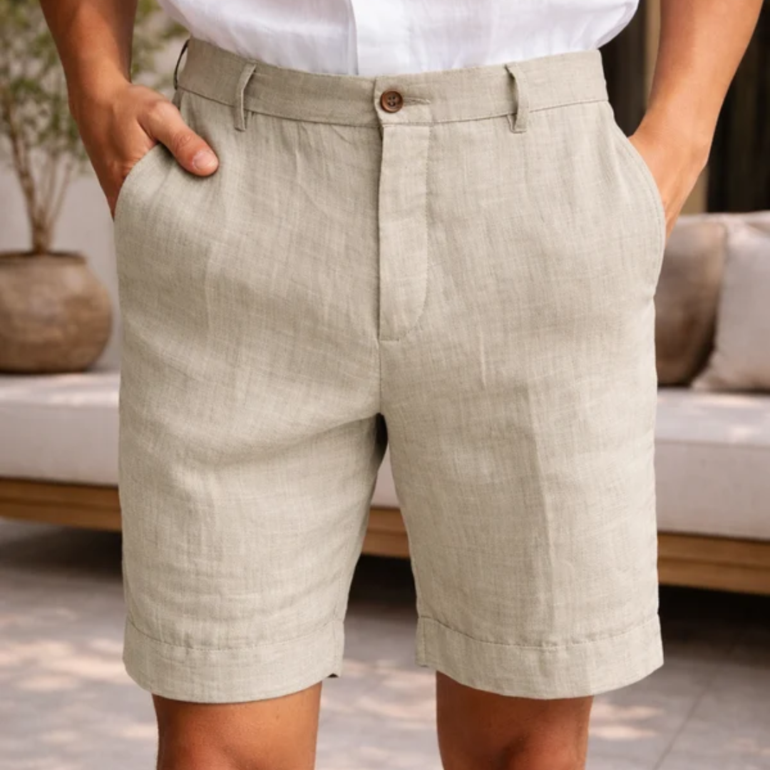 Brooks | Linen Blend Chino Shorts