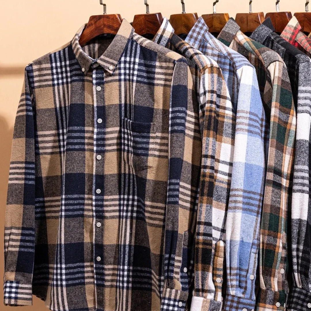 Tristan | Cotton Flannel Shirt