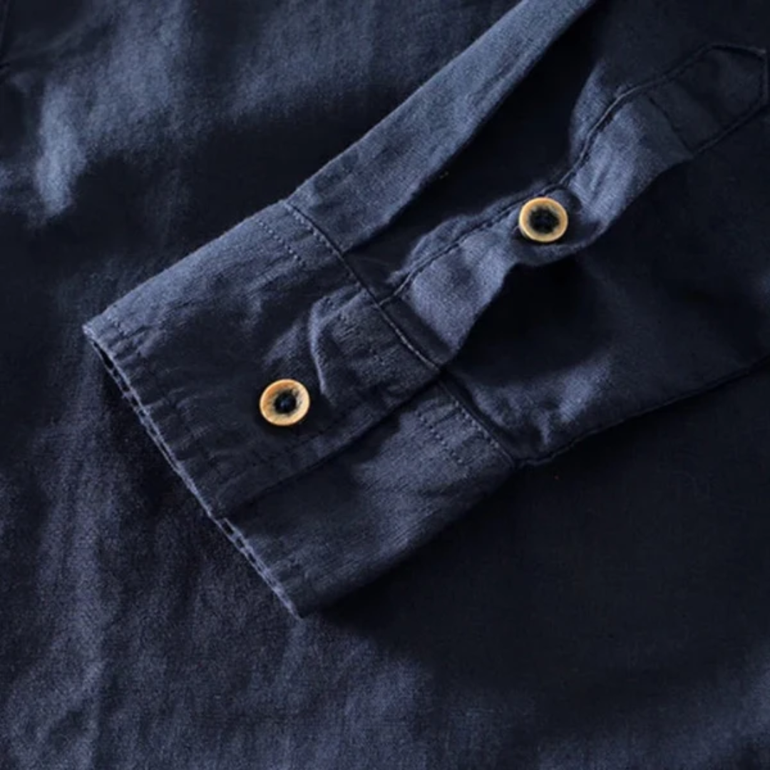 Elias | Long Sleeve Henley Shirt