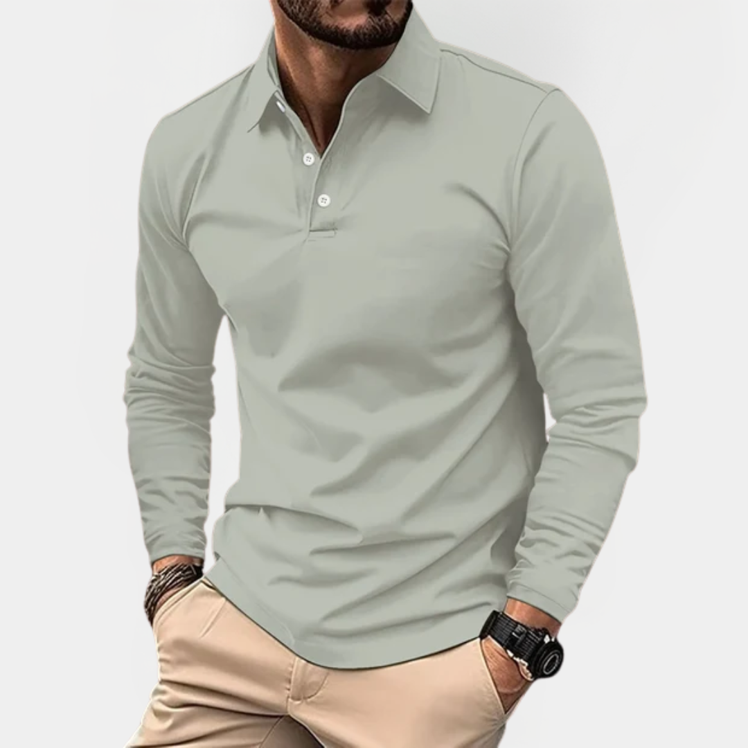 Beckett | Long Sleeve Polo Shirt