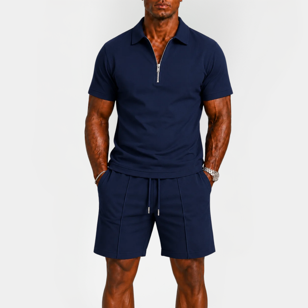 Blake | Zip Polo Summer Set
