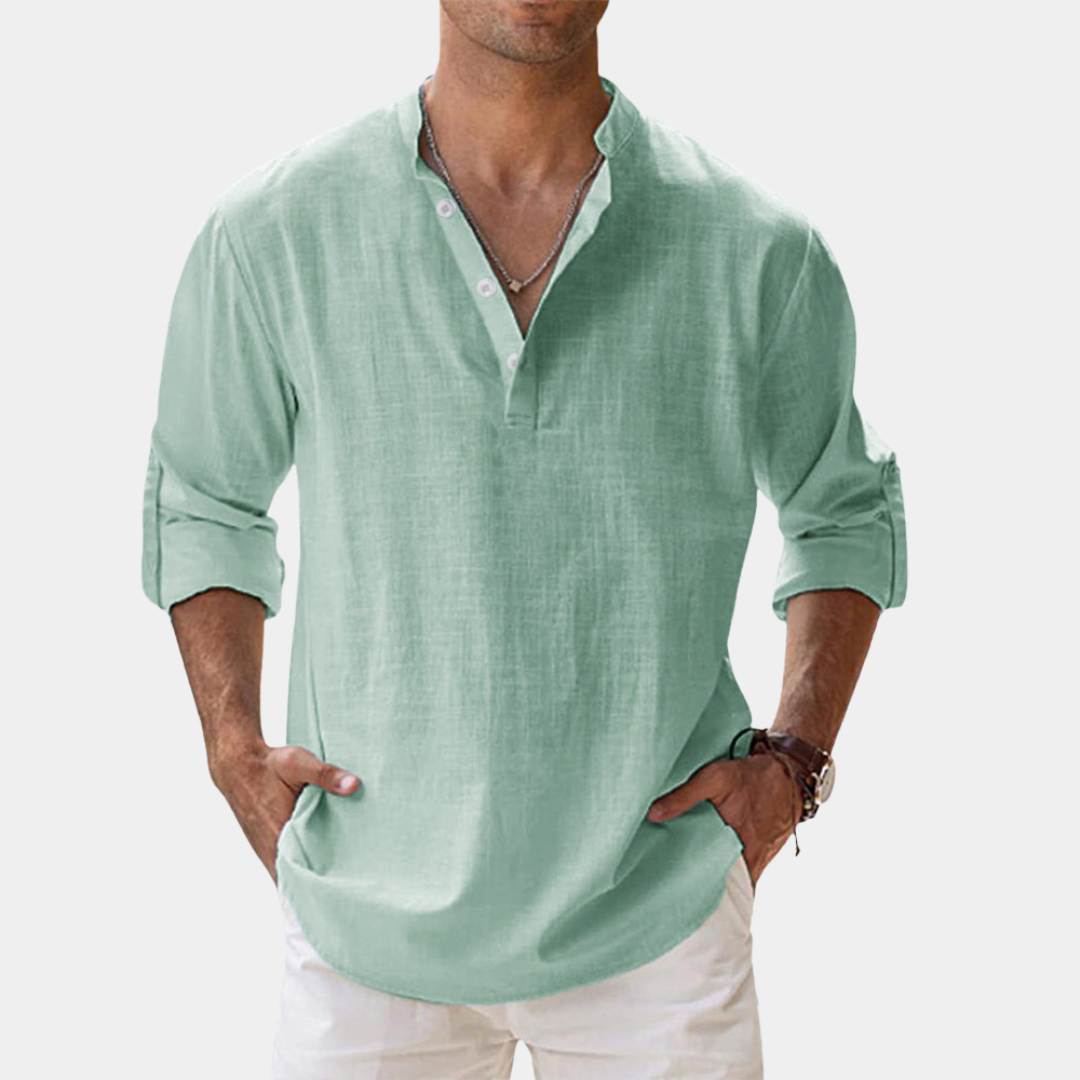 Oliver | Cotton Grandad Shirt