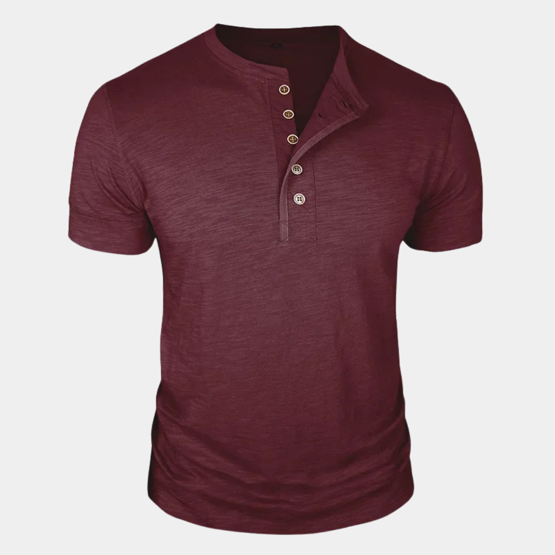 Cooper | Classic Henley T-Shirt