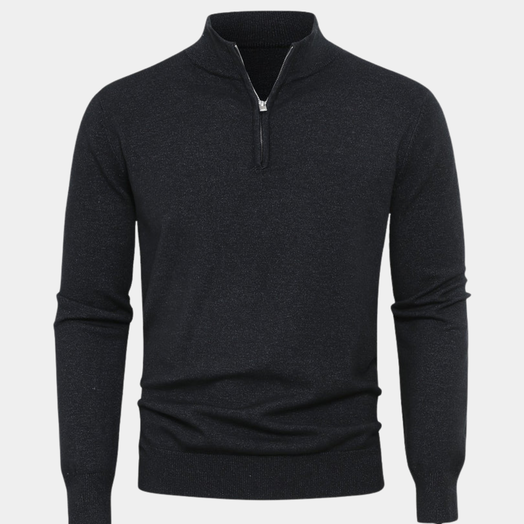 Everett | Quarter-Zip Knit Sweater