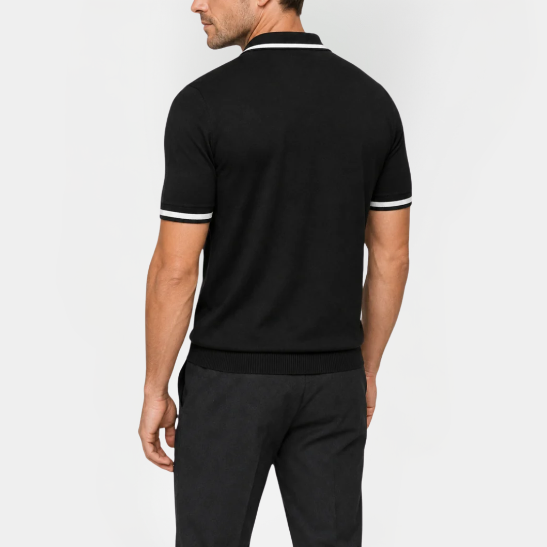 Russell | Contrast Buttonless Polo Shirt