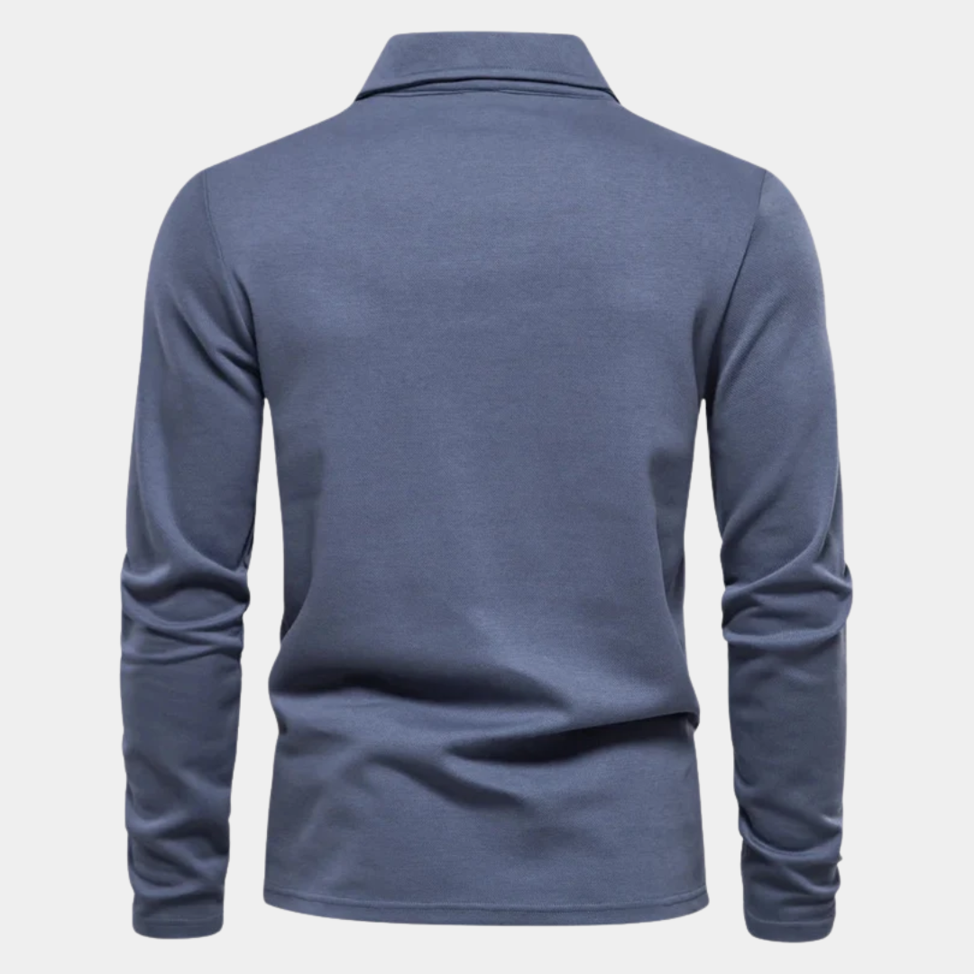 Logan | Piqué Long Sleeve Polo Shirt