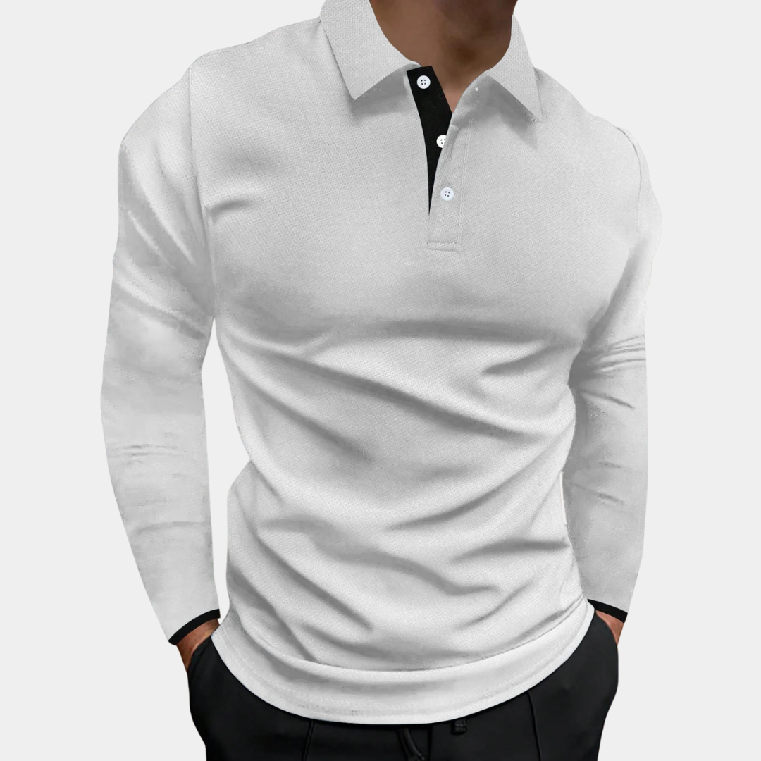 Hudson | Classic Long Sleeve Polo Shirt