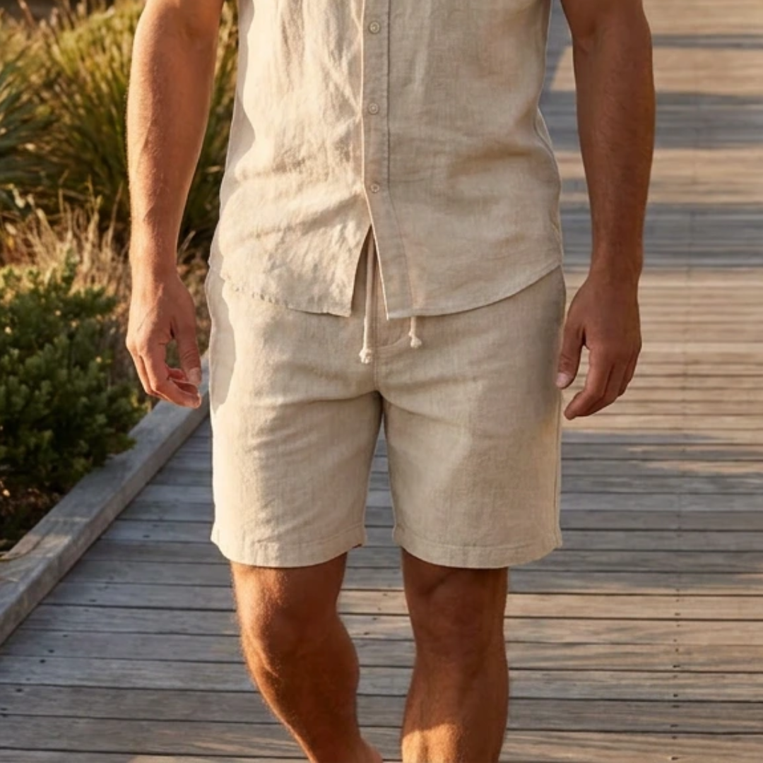 Harper | Linen Blend Relaxed Summer Shorts