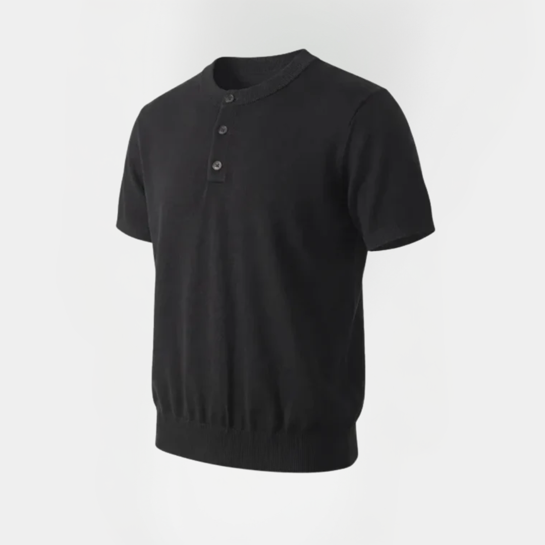 Miles | Short Sleeve Henley T-Shirt