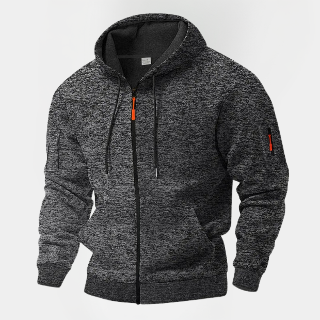 Colton | Textured Zip Hoodie