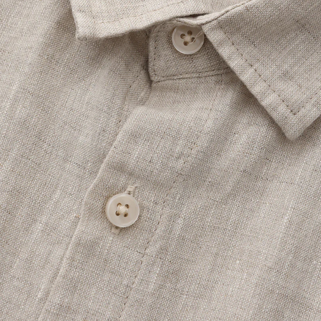 Declan | Short Sleeve Linen Shirt
