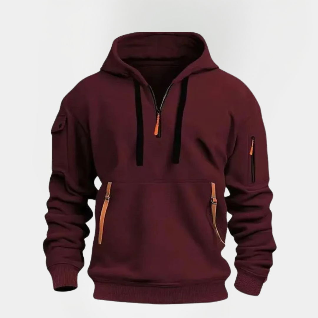 Duncan | Utility Half-Zip Hoodie