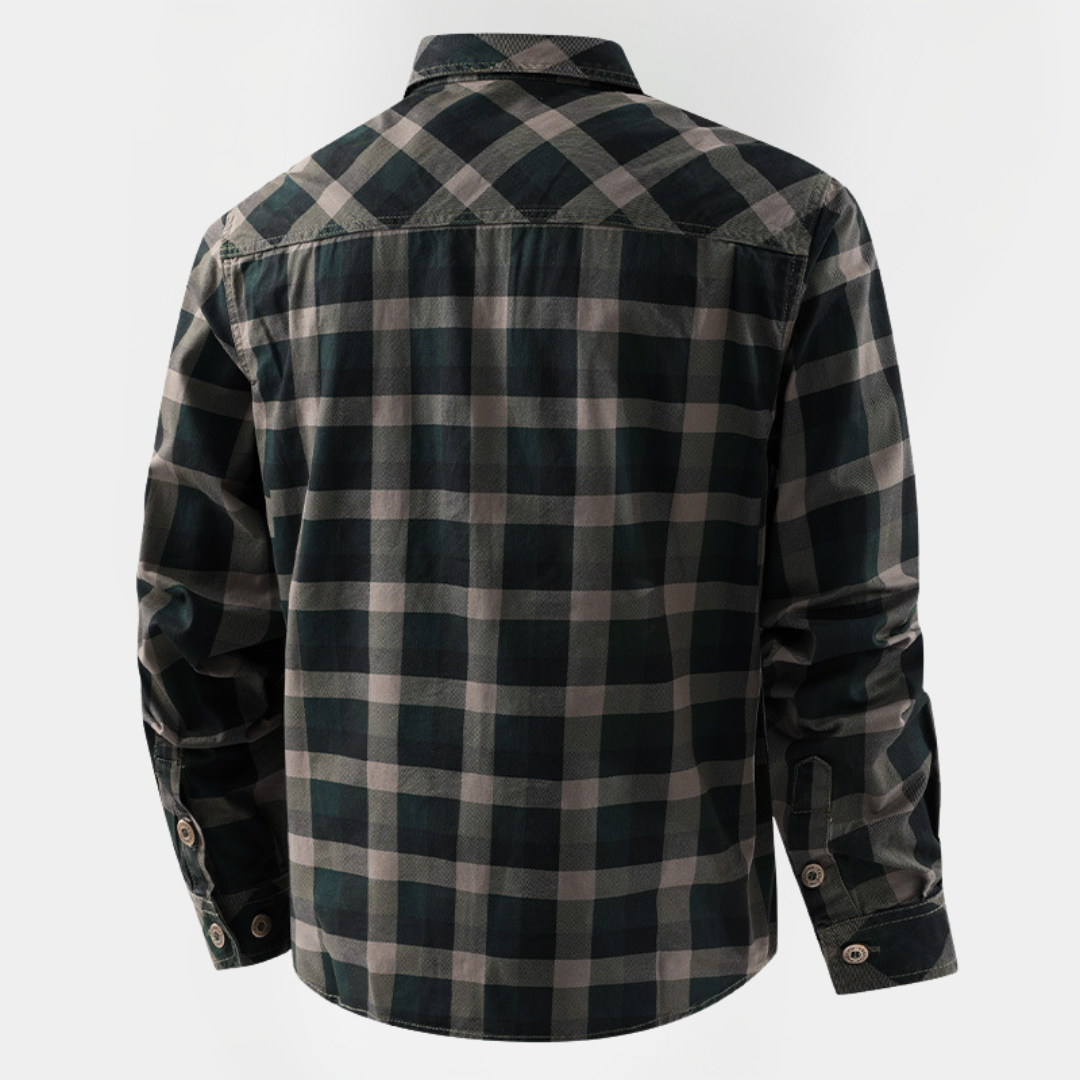 Lawrence | Checked Cotton Overshirt